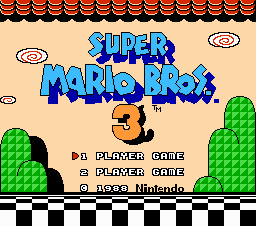 Super Mario Brothers 3 Title Screen