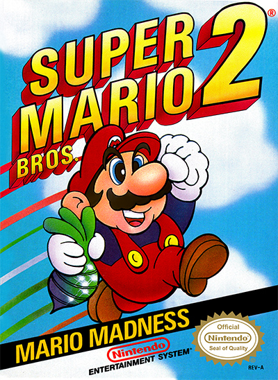 Super Mario Bros. 2 Box Cover Front