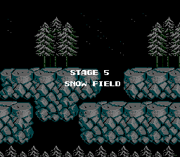 Contra Stage 5 Title - Nintendo NES