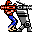Big Gun Man (right) - Contra NES Nintendo Sprite