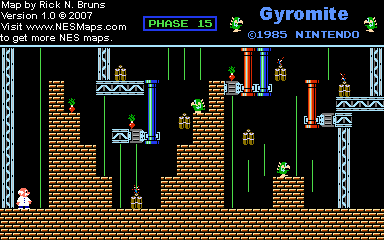 Gyromite - Phase 15 - Nintendo NES Map