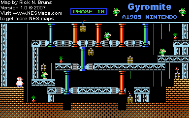 Gyromite - Phase 18 - Nintendo NES Map
