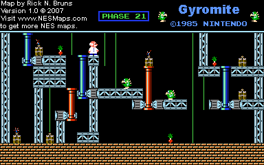 Gyromite - Phase 21 - Nintendo NES Map