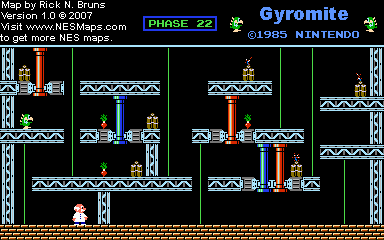 Gyromite - Phase 22 - Nintendo NES Map
