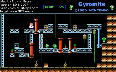Gyromite - Phase 25 - Nintendo NES Map
