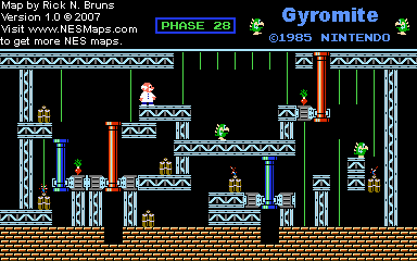 Gyromite - Phase 28 - Nintendo NES Map