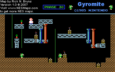 Gyromite - Phase 30 - Nintendo NES Map