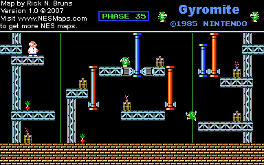 Gyromite - Phase 35 - Nintendo NES Map