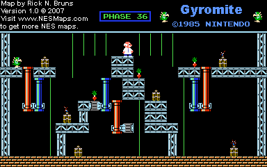 Gyromite - Phase 36 - Nintendo NES Map