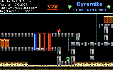 Gyromite - Round 03 - Nintendo NES Map