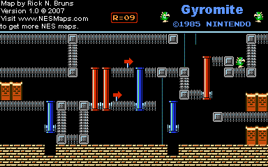 Gyromite - Round 09 - Nintendo NES Map