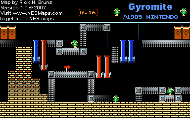 Gyromite - Round 16 - Nintendo NES Map