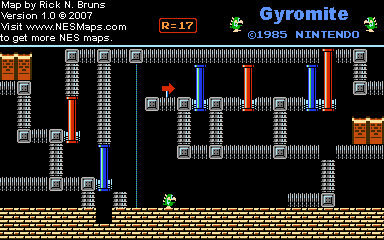 Gyromite - Round 17 - Nintendo NES Map