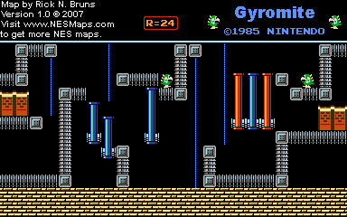 Gyromite - Round 24 - Nintendo NES Map