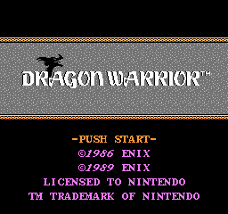 Dragon Warrior Title Screen