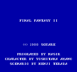 Final Fantasy II 2j Title Screen