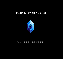 Final Fantasy III 3j Title Screen