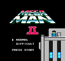 Mega Man II 2 Title Screen