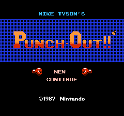Mike Tyson's Punch-Out!! Title Screen