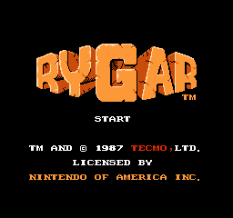 Rygar Title Screen