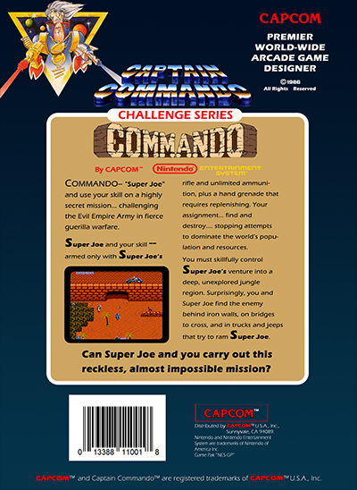 Commando Box Cover Back
