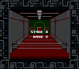 Contra Stage 4 Title - Nintendo NES