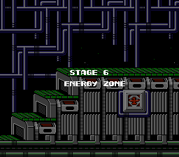 Contra Stage 6 Title - Nintendo NES