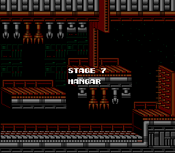 Contra Stage 7 Title - Nintendo NES