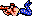 Lance - Laying Down (left) - Contra NES Nintendo Sprite