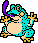 Poison Toad - Dragon Warrior 3 NES Nintendo Sprite