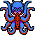 Giant Octopod - Dragon Warrior 4 NES Nintendo Sprite