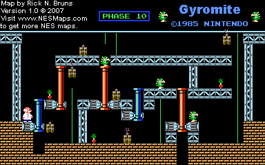 Gyromite - Phase 10 - Nintendo NES Map