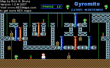Gyromite - Phase 12 - Nintendo NES Map
