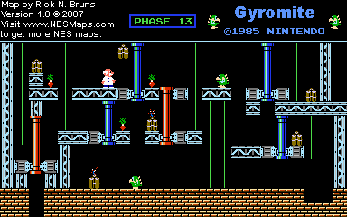 Gyromite - Phase 13 - Nintendo NES Map