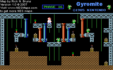 Gyromite - Phase 16 - Nintendo NES Map