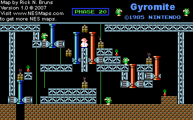 Gyromite - Phase 20 - Nintendo NES Map