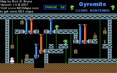 Gyromite - Phase 32 - Nintendo NES Map