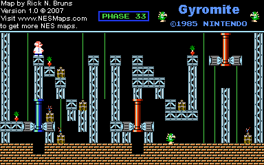 Gyromite - Phase 33 - Nintendo NES Map