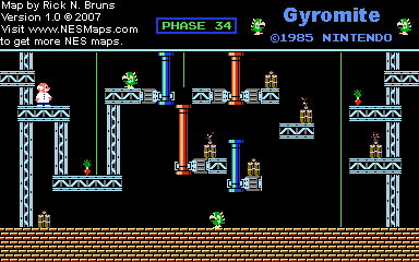 Gyromite - Phase 34 - Nintendo NES Map