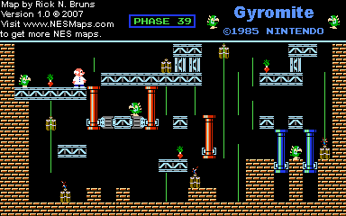 Gyromite - Phase 39 - Nintendo NES Map