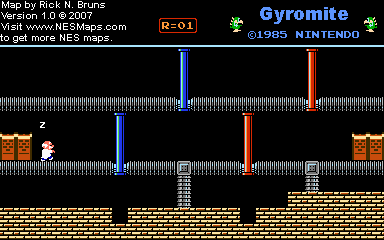 Gyromite - Round 01 - Nintendo NES Map