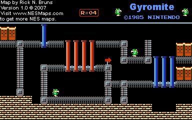 Gyromite - Round 04 - Nintendo NES Map