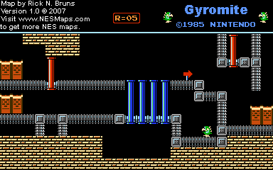 Gyromite - Round 05 - Nintendo NES Map