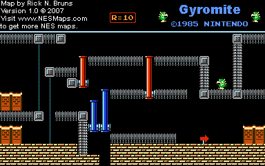 Gyromite - Round 10 - Nintendo NES Map