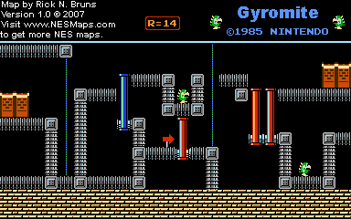 Gyromite - Round 14 - Nintendo NES Map
