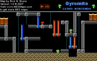 Gyromite - Round 15 - Nintendo NES Map