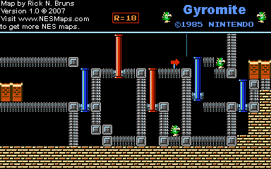 Gyromite - Round 18 - Nintendo NES Map