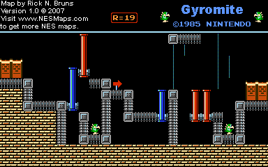 Gyromite - Round 19 - Nintendo NES Map