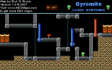Gyromite - Round 20 - Nintendo NES Map