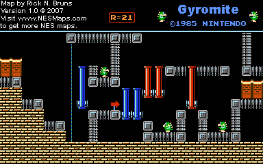 Gyromite - Round 21 - Nintendo NES Map